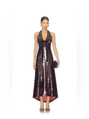 NWT Maude Anthropologie sequin maxi dress
